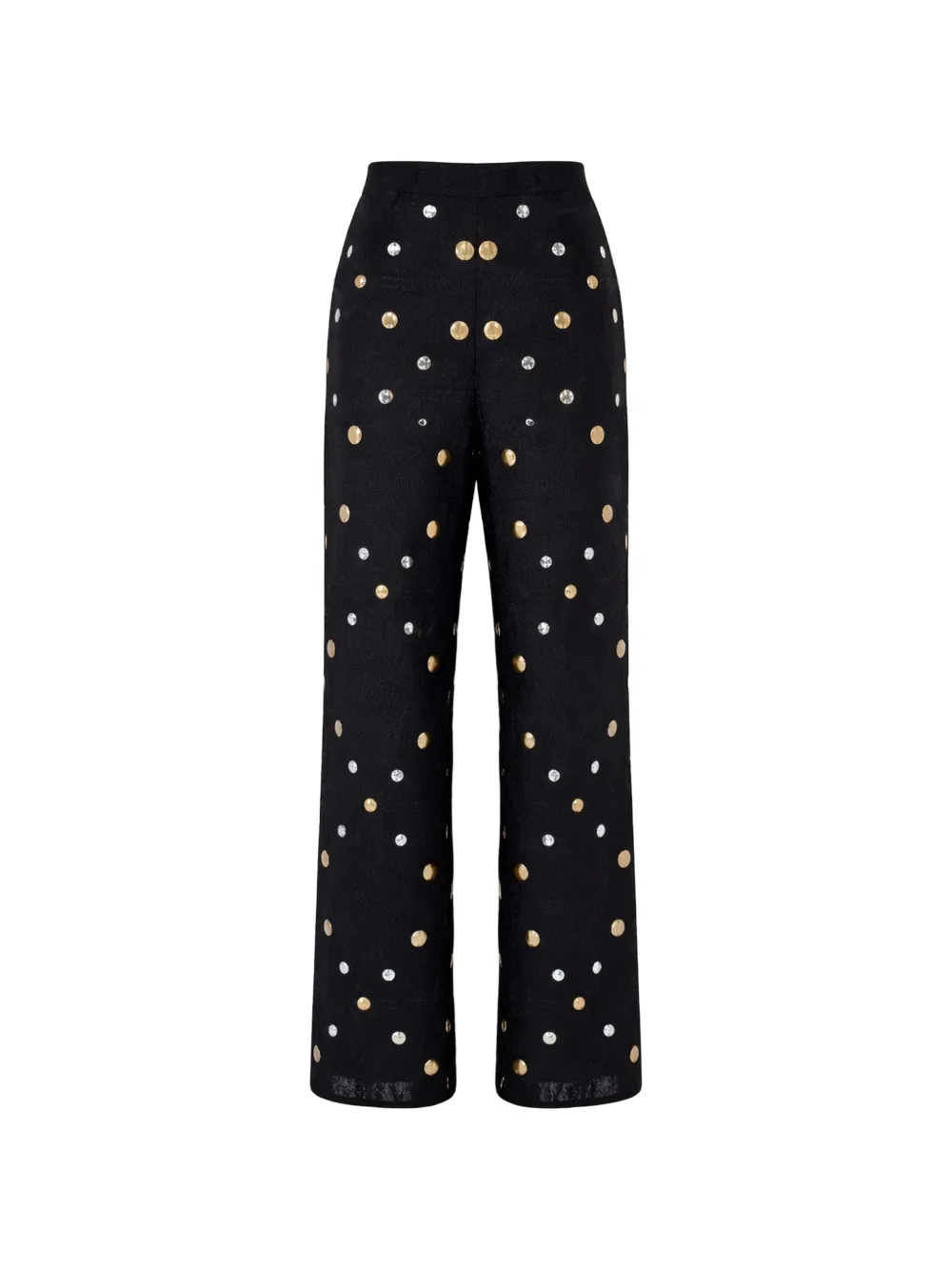 Hayley Menzies embroidered pyjama trousers - Schwarz