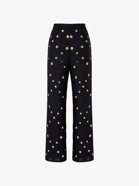 Hayley Menzies embroidered pyjama trousers