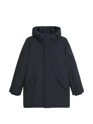 Prada フーデッド コート | ブルー | FARFETCH JP