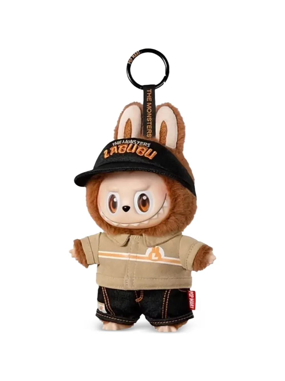 Pop Mart Kids' Labubu The Monsters Wacky Mart Manager Plush Pendant In Brown