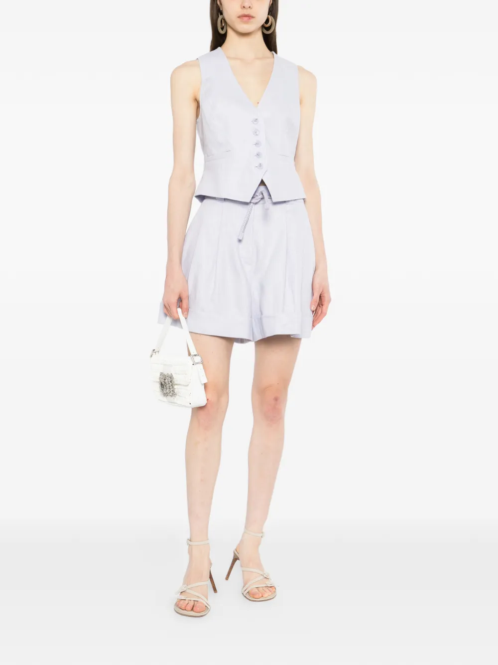  Zimmermann Luna Tailored Shorts - Purple 