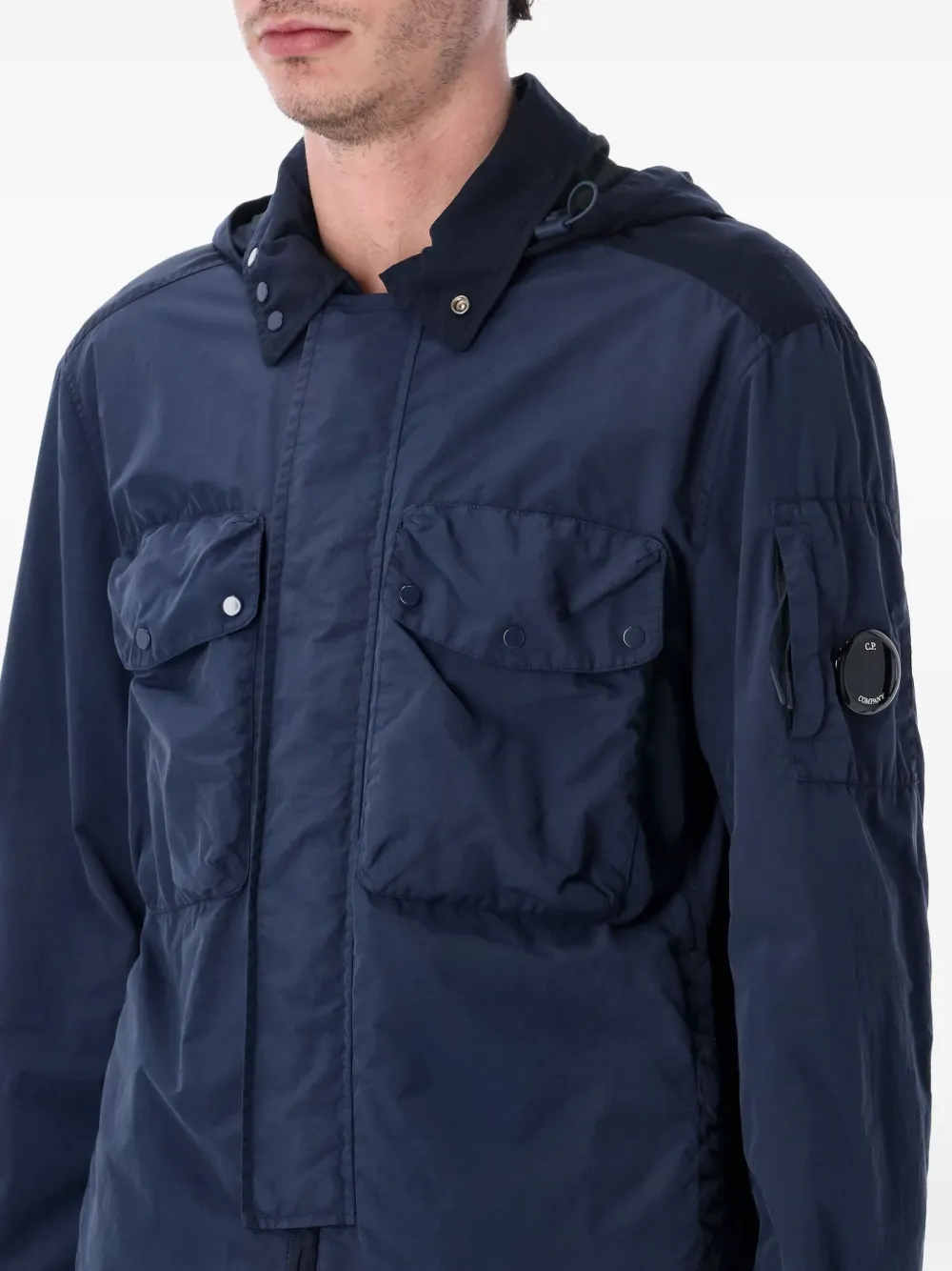 C.P. Company Jack met Goggle zak Blauw