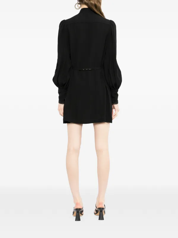 zimmermann short black dress ZIMMERMANN Trimmed Mini Dress | Black