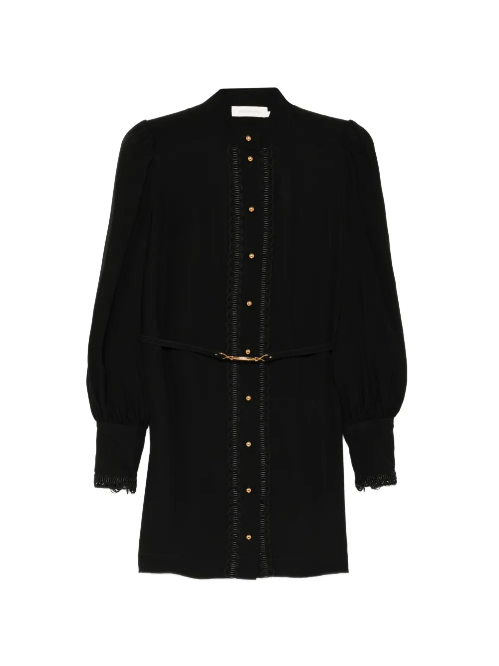 ZIMMERMANN trimmed mini dress - Nero