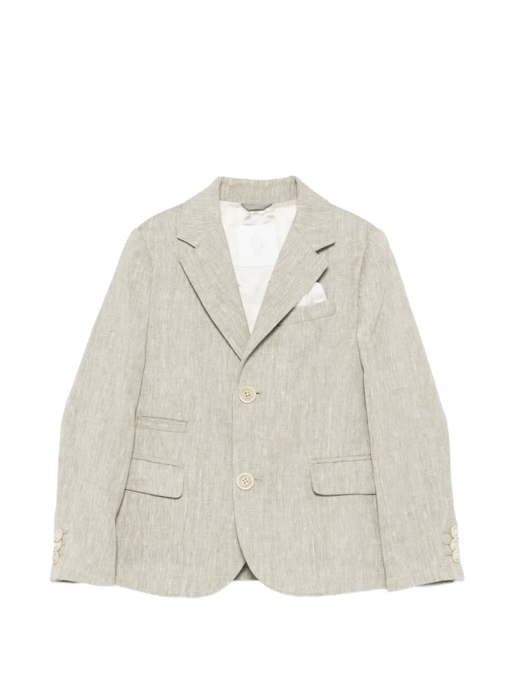 Eleventy Kids single-breasted blazer - Verde
