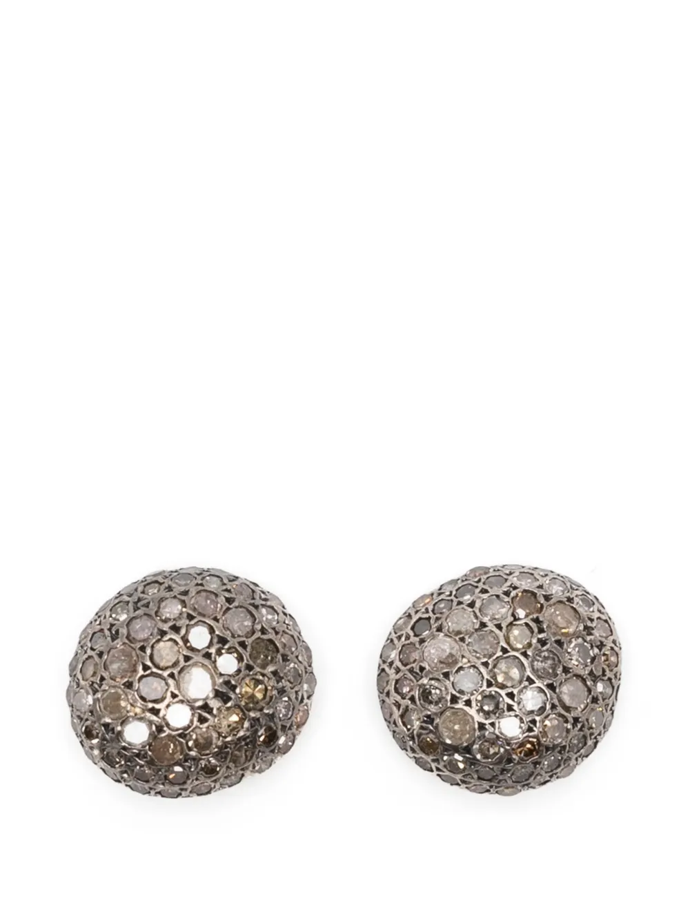Rosa Maria Beenu cognac-diamond earrings - Argento