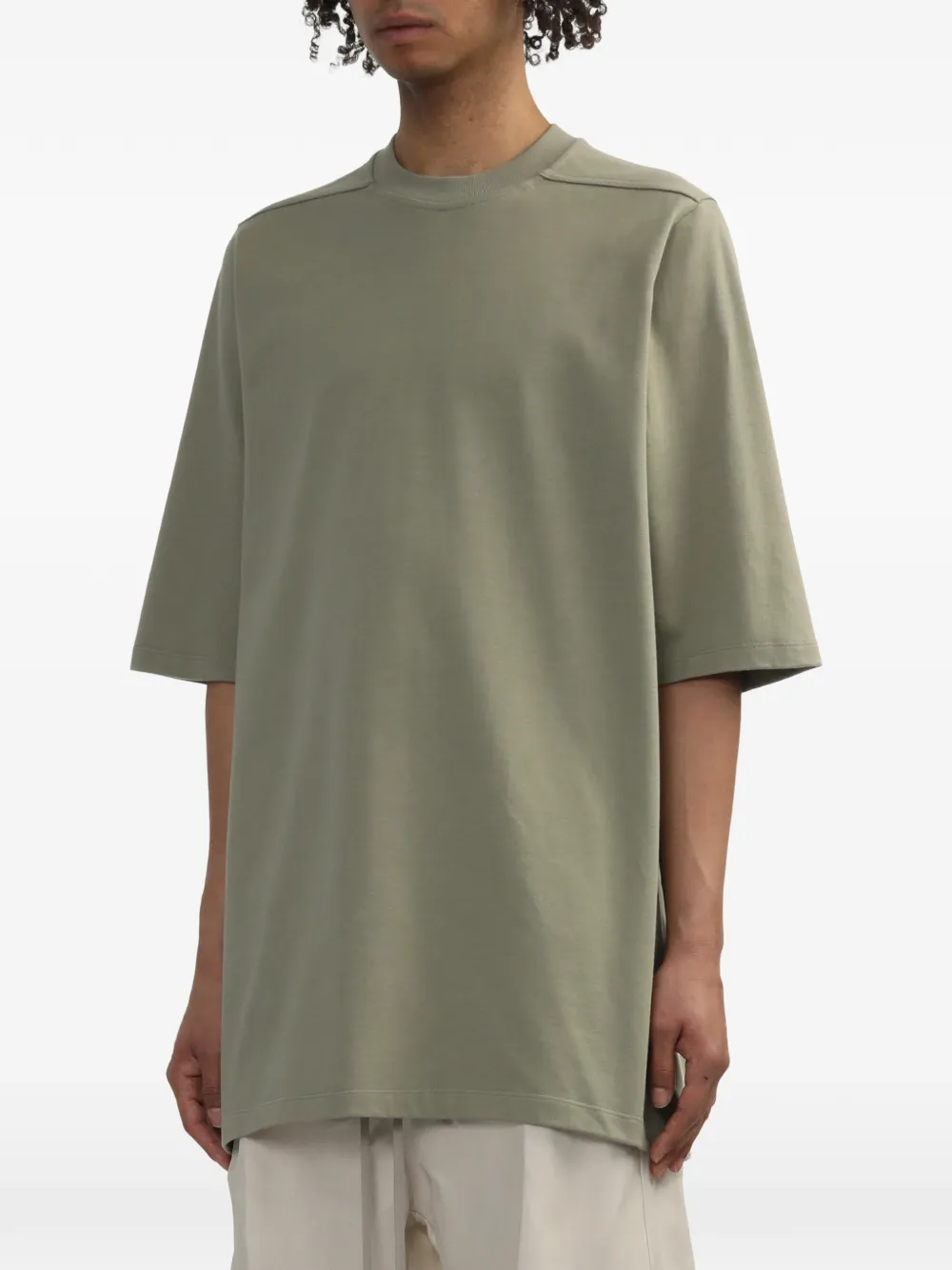 Rick Owens seam detail T-shirt - Grün