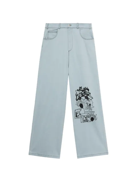 WESTFALL 图案印花牛仔裤