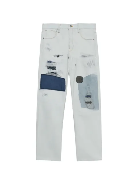 Junya Watanabe MAN jeans con detalle patchwork