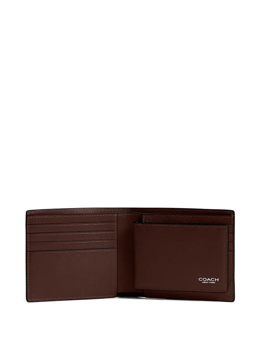  Coach Slim Billfold Wallet - Brown 