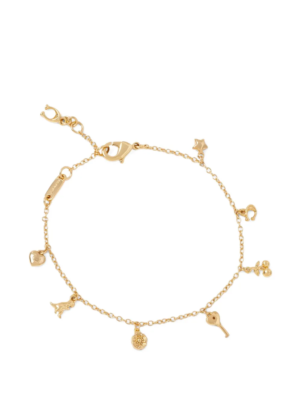 Coach Mini Icons charm bracelet - Oro
