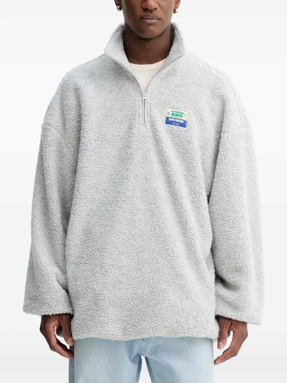 American Vintage Hoktown half-zip sweatshirt - Grigio