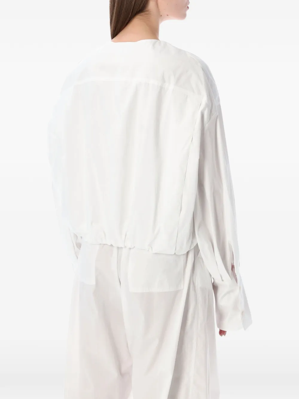  Thelatest Diana Long-sleeve Blouse - White 