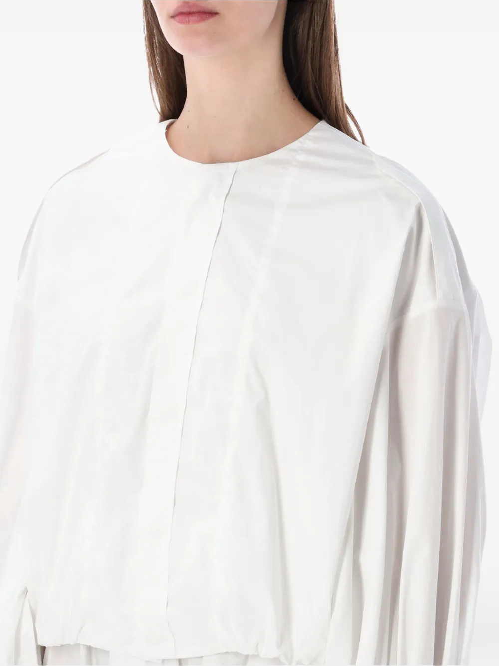  Thelatest Diana Long-sleeve Blouse - White 