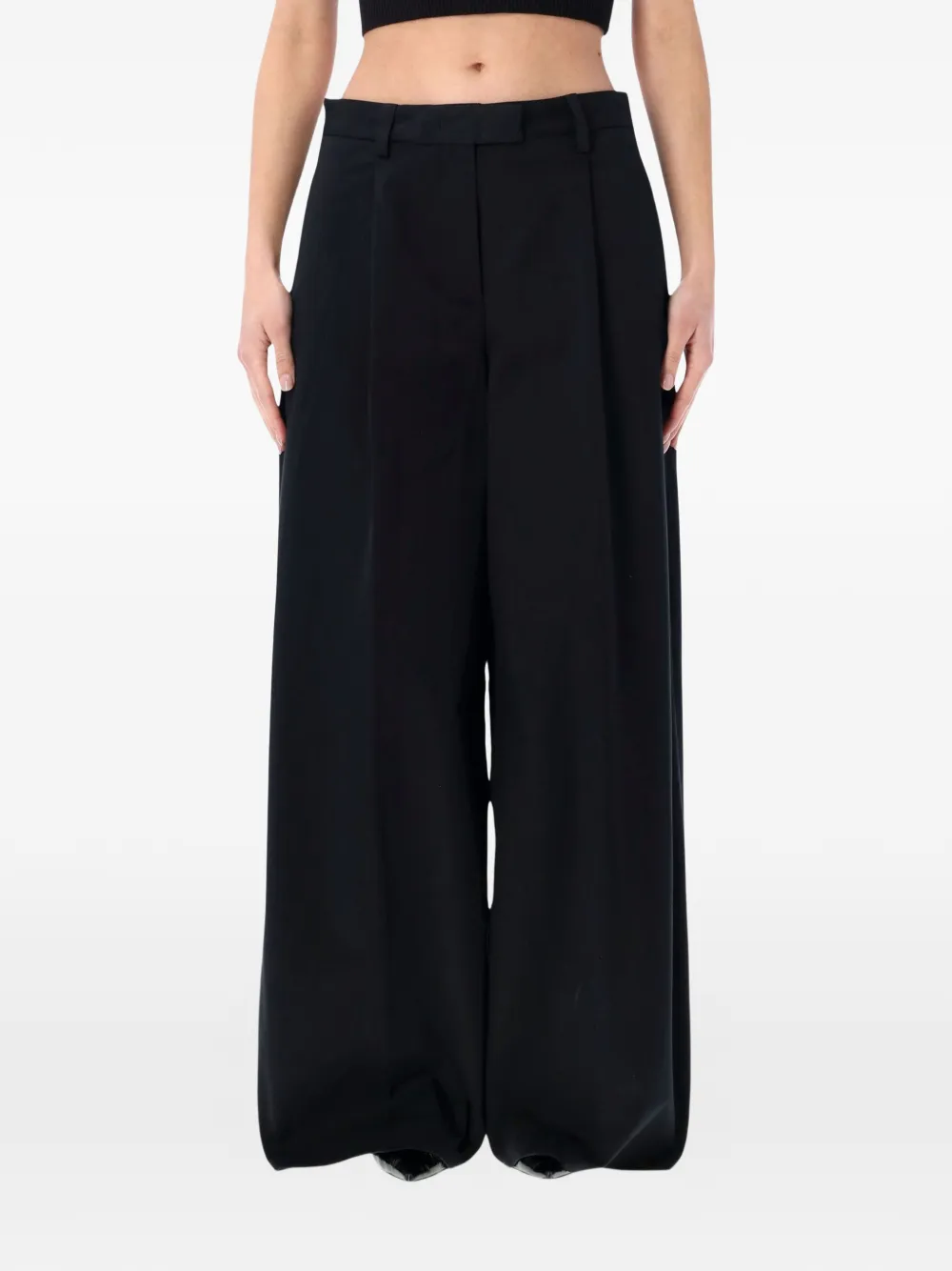 THELATEST Deva pleated trousers - Nero
