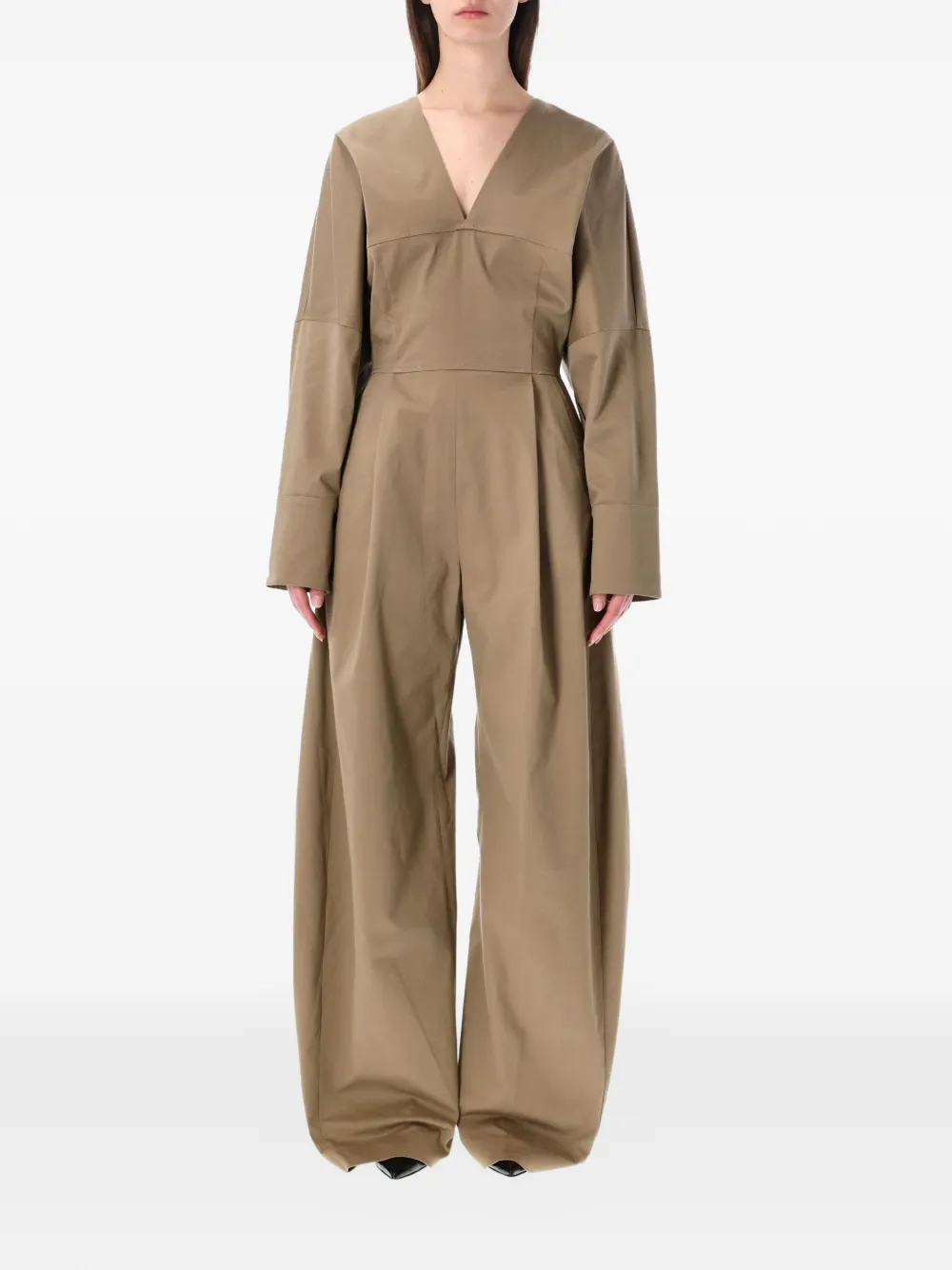 THELATEST Drew V-neck jumpsuit - Toni neutri
