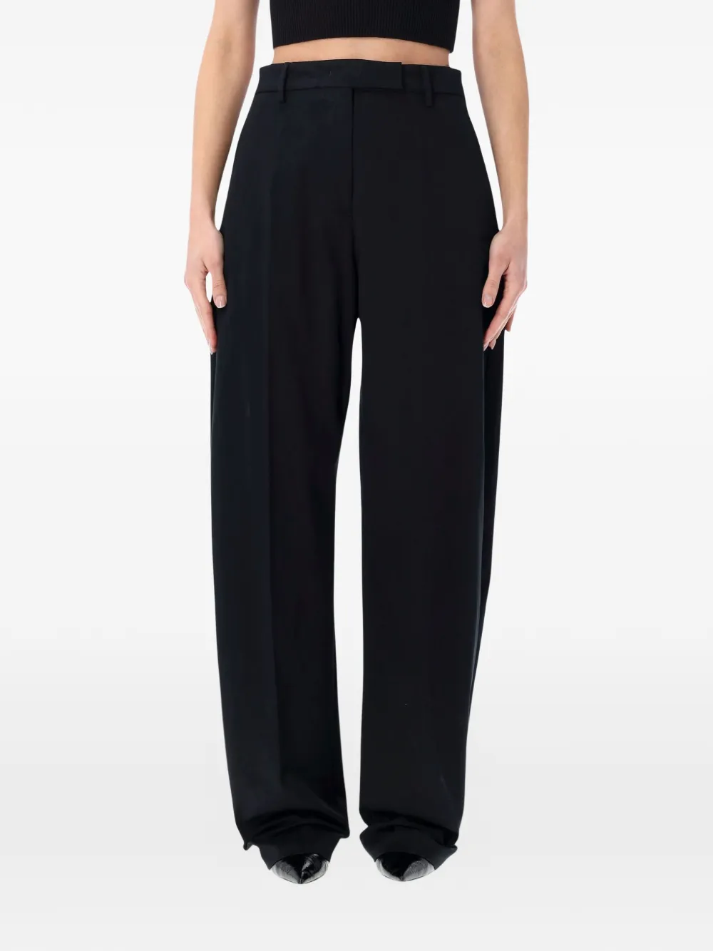 THELATEST Dina belt-loop trousers - Nero