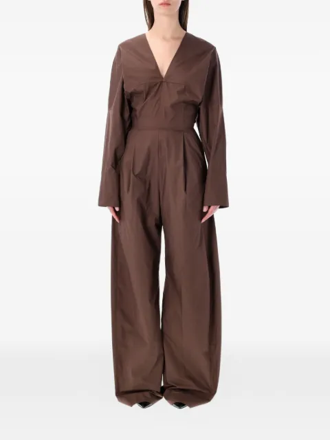 THELATEST Drew V-neck long-sleeve jumpsuit