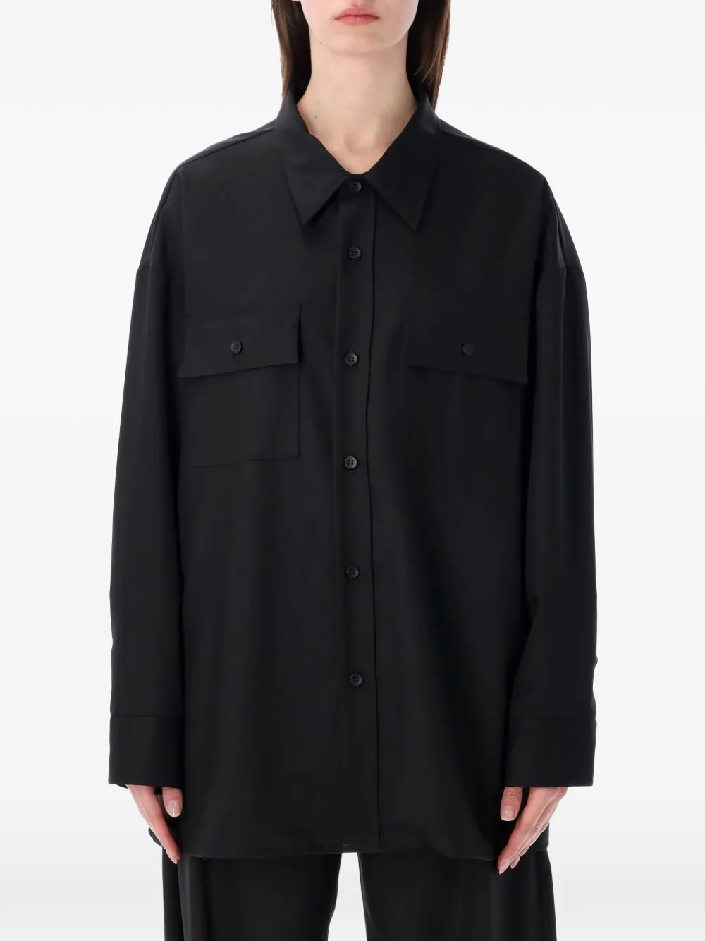THELATEST Daria long-sleeve shirt - Nero