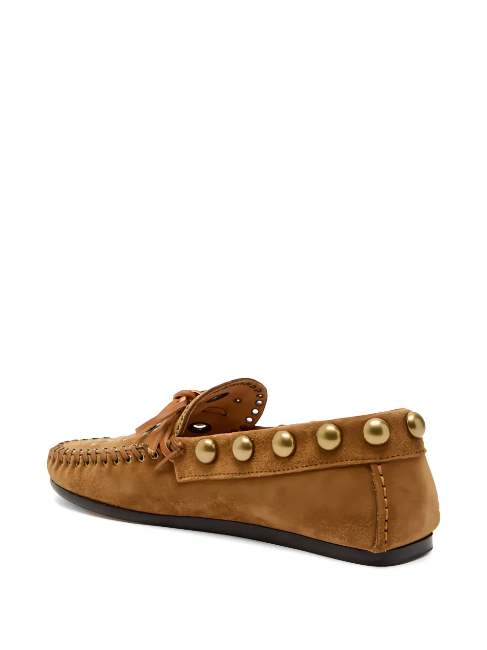 ISABEL MARANT studded lace-up loafers Bruin