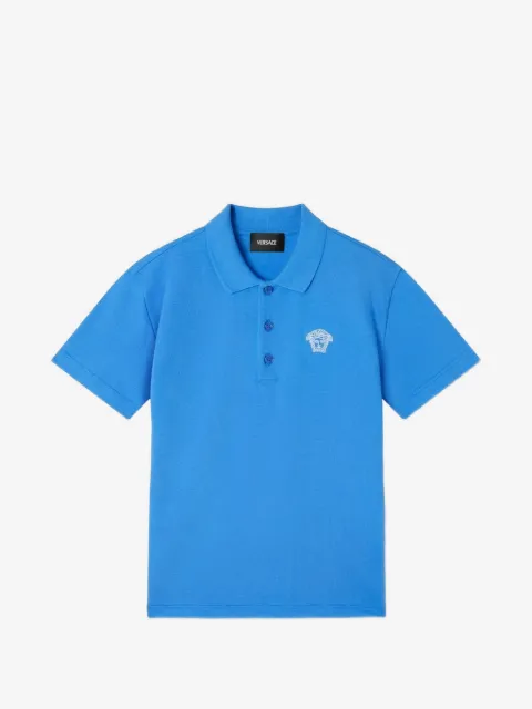 Versace Kids pikétröja med broderad logotyp