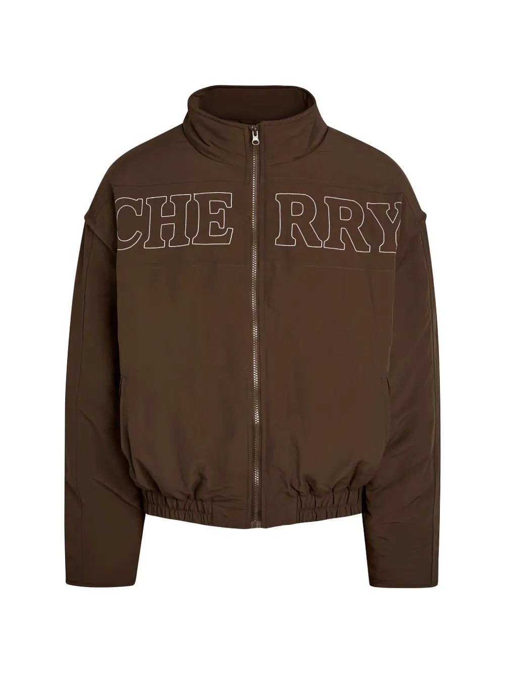 Cherry LA zip-up bomber jacket - Marrone