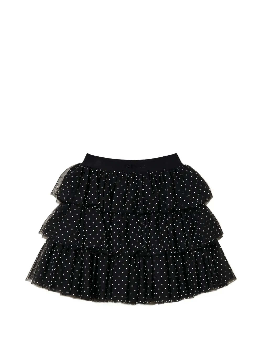  Twinset Kids Polka-dot Tulle Skirt - Black 