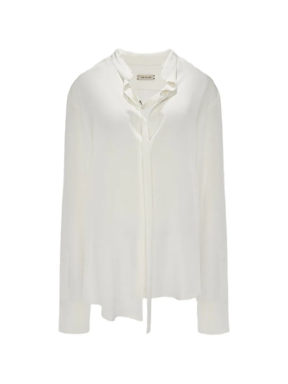 The Mannei tie-detail shirt - White
