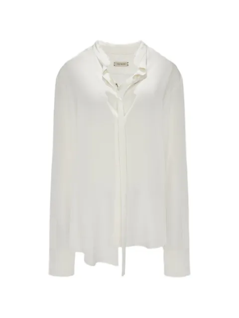 The Mannei tie-detail shirt