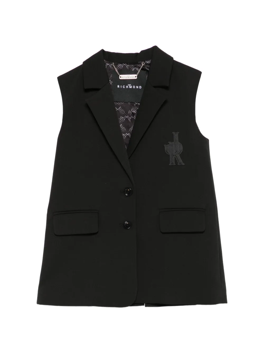 John Richmond Junior embellished gilet - Nero
