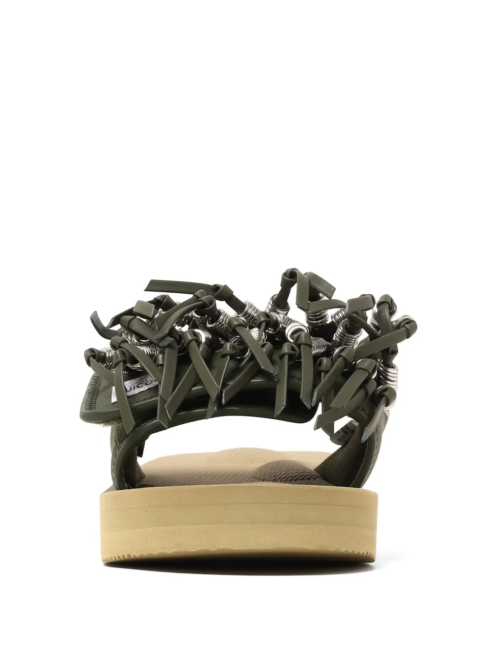 Toga x Suicoke slippers met plateauzool en kwastje Groen