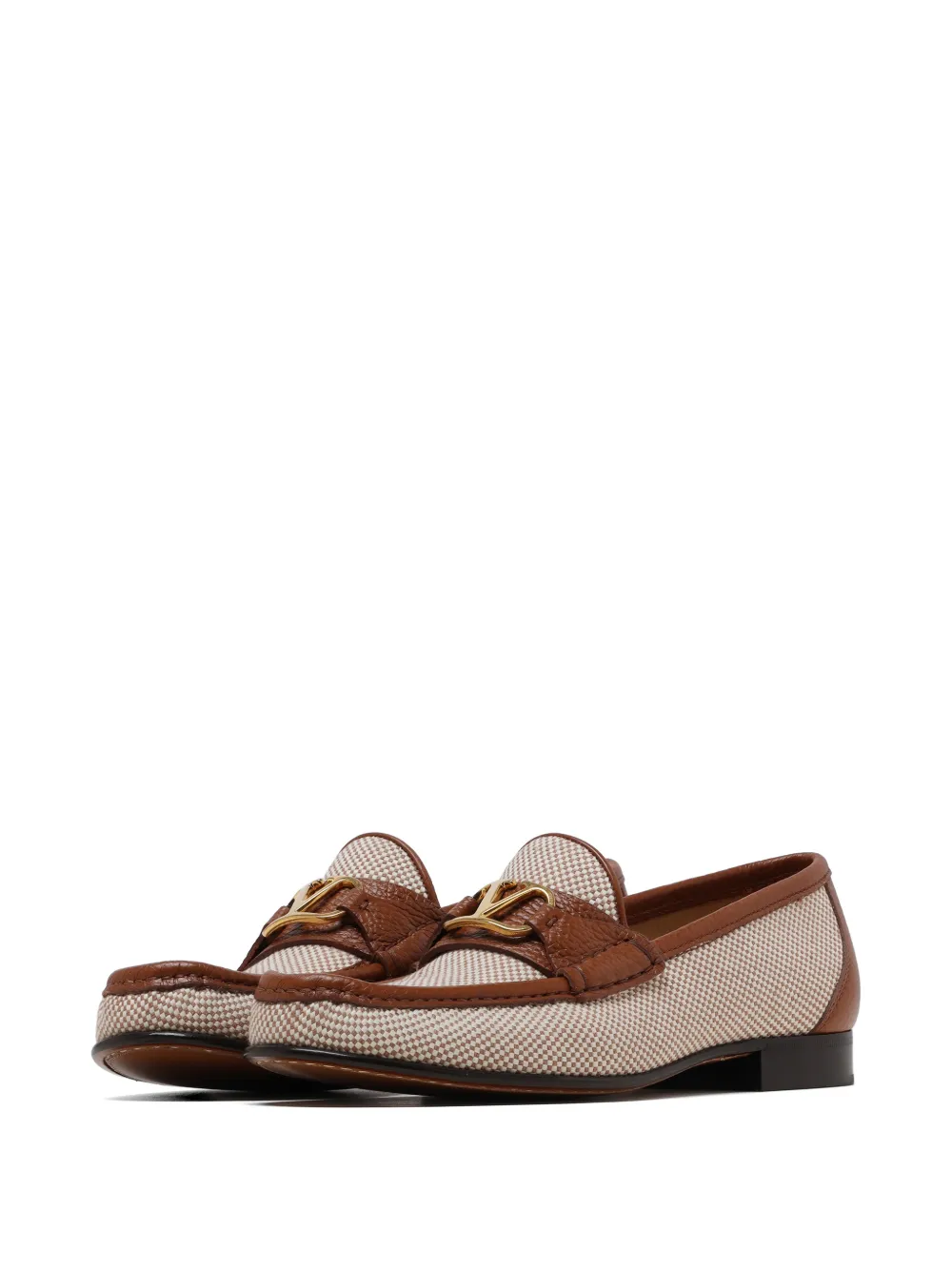 Valentino Garavani Loafers met logo Beige