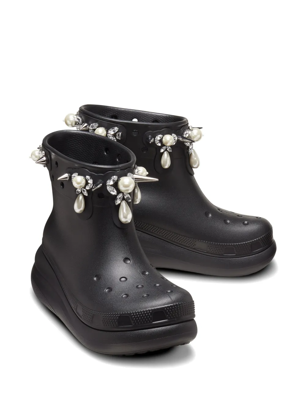 Crocs x Simone Rocha laarzen verfraaid met parels Zwart