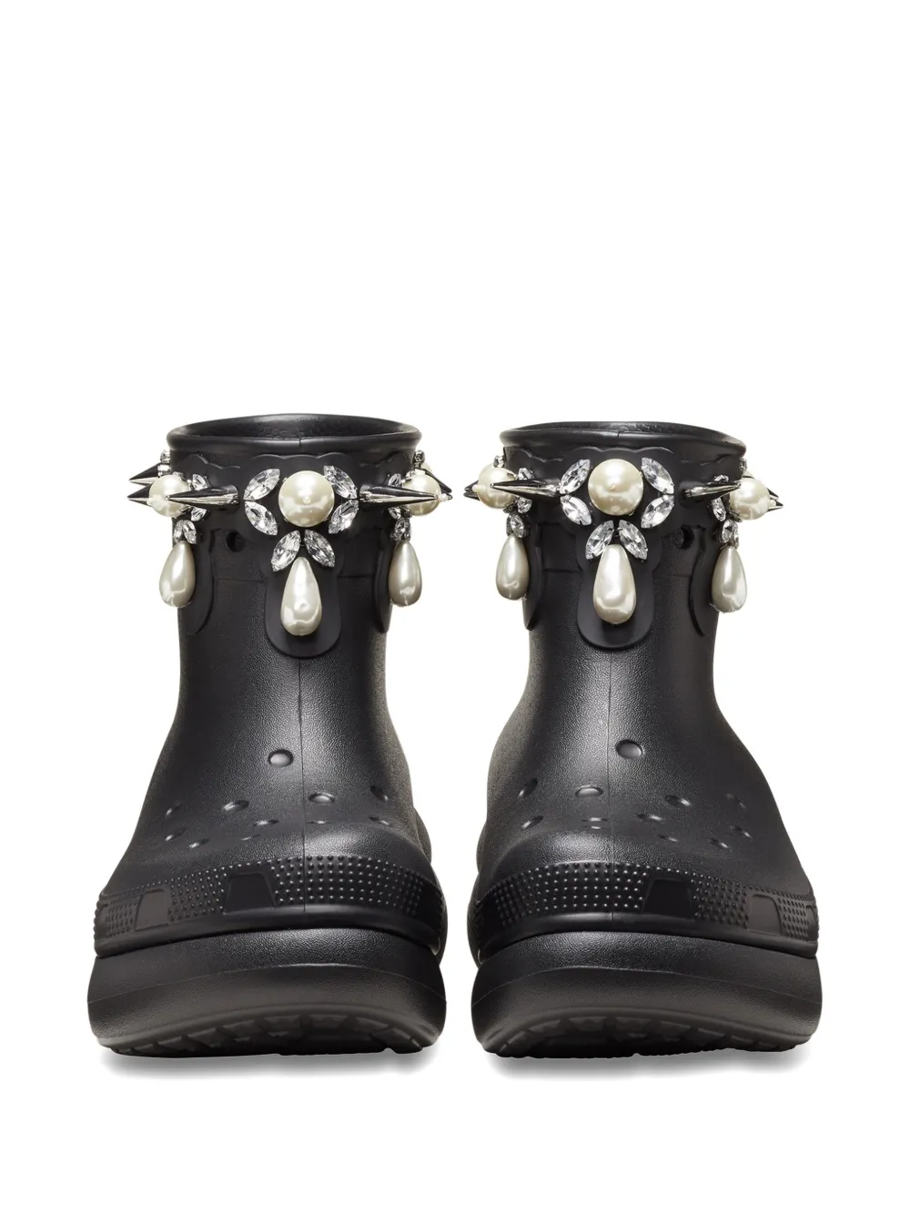 Crocs x Simone Rocha laarzen verfraaid met parels Zwart