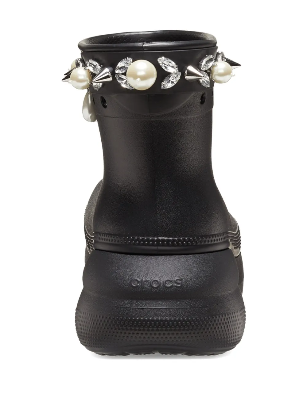  Crocs X Simone Rocha Pearl-embellished Boots - Black 