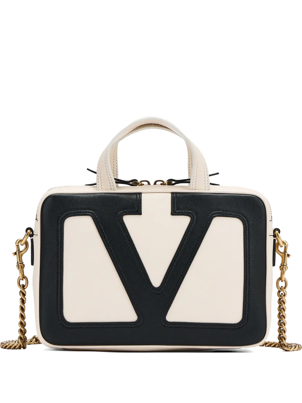 Valentino Garavani Vlogo chain-strap tote bag - Toni neutri