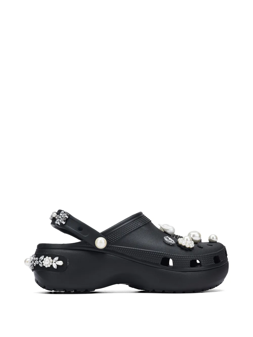Crocs x Simone Rocha floral-detail mules - Nero
