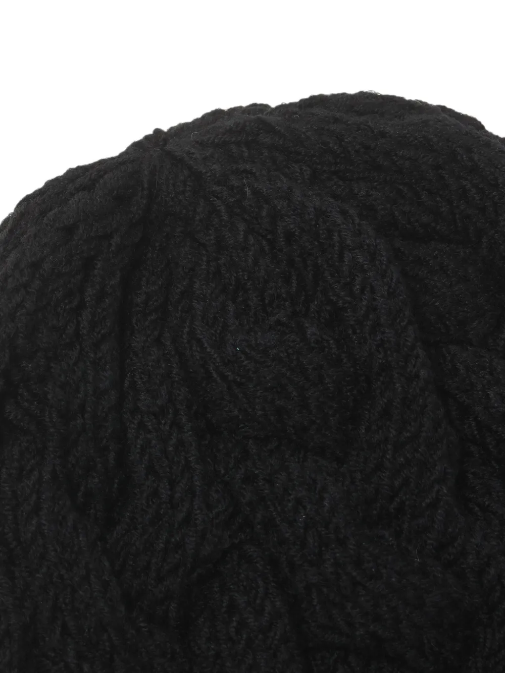  Ca4la Cable-knit Ribbed Beanie Hat - Black 
