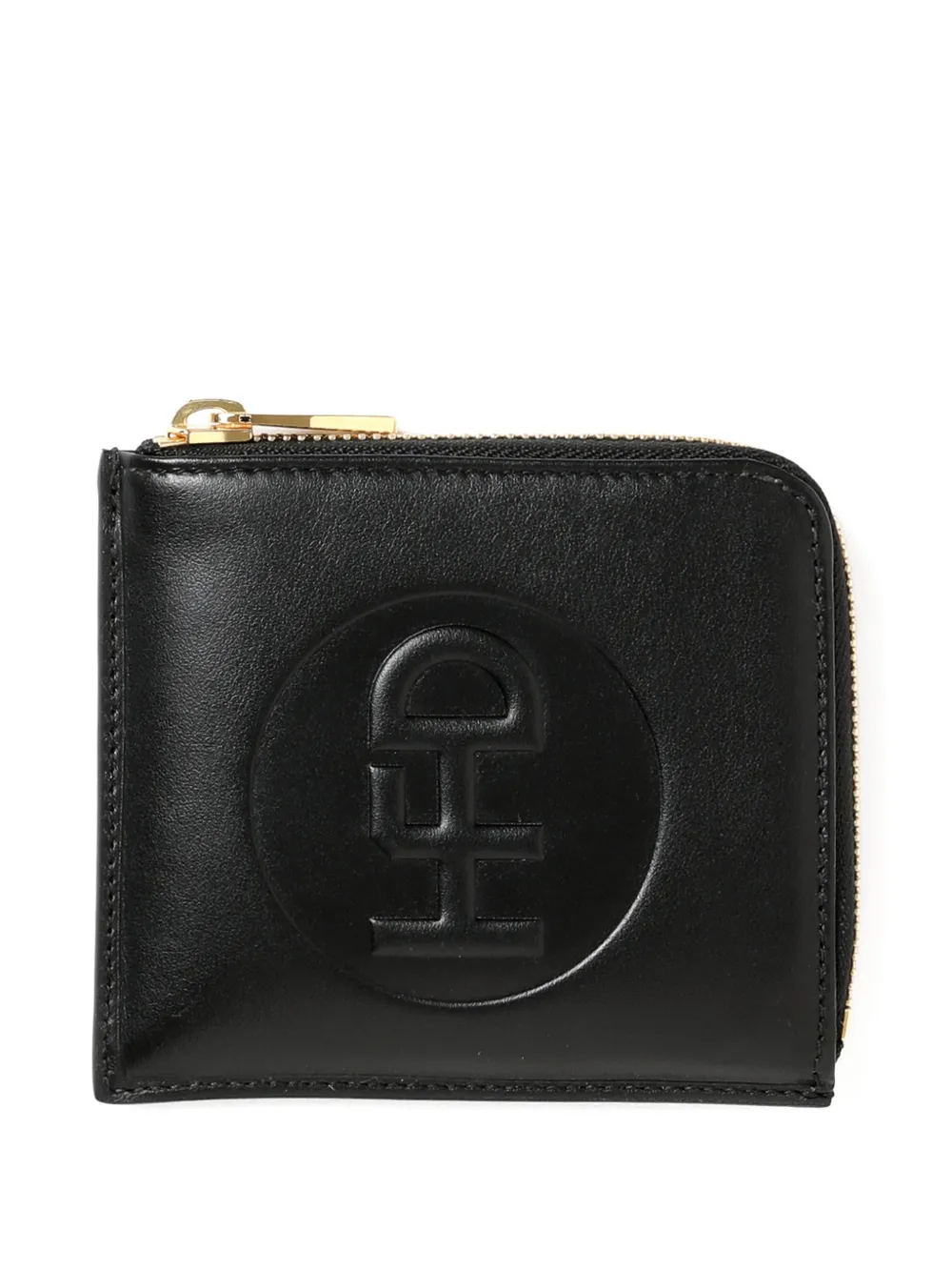 Honey Fucking Dijon logo-debossed zip-fastening wallet - Nero