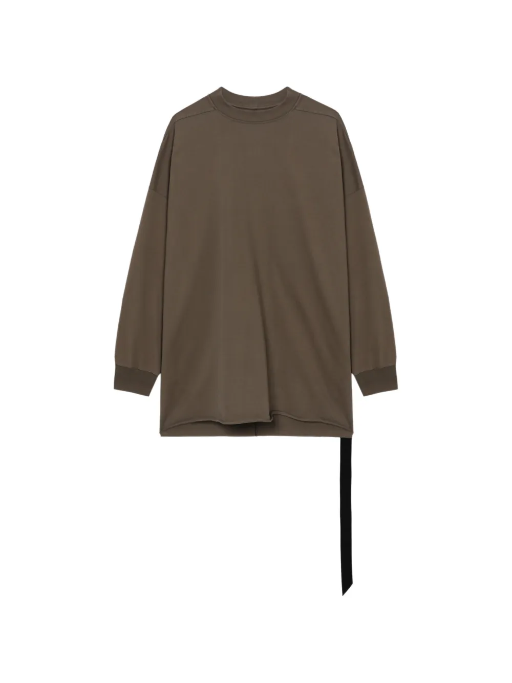 Rick Owens DRKSHDW raw-hem long-sleeve sweat - Verde
