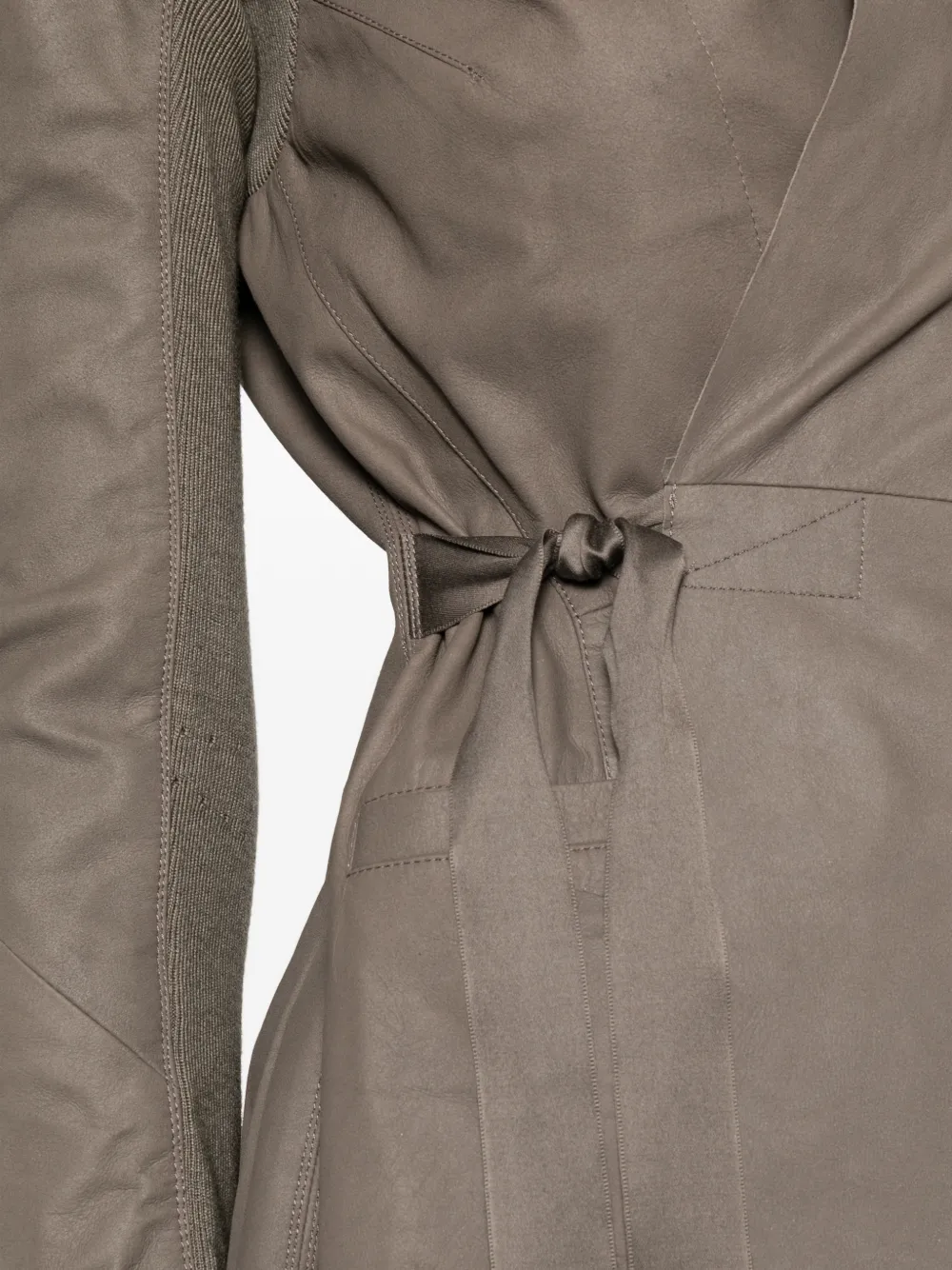 Rick Owens Hollywood jack met striksluiting en V-hals Groen