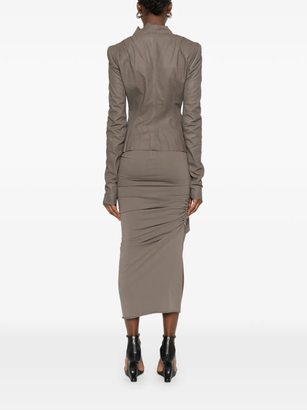 Rick Owens Hollywood jack met striksluiting en V-hals Groen