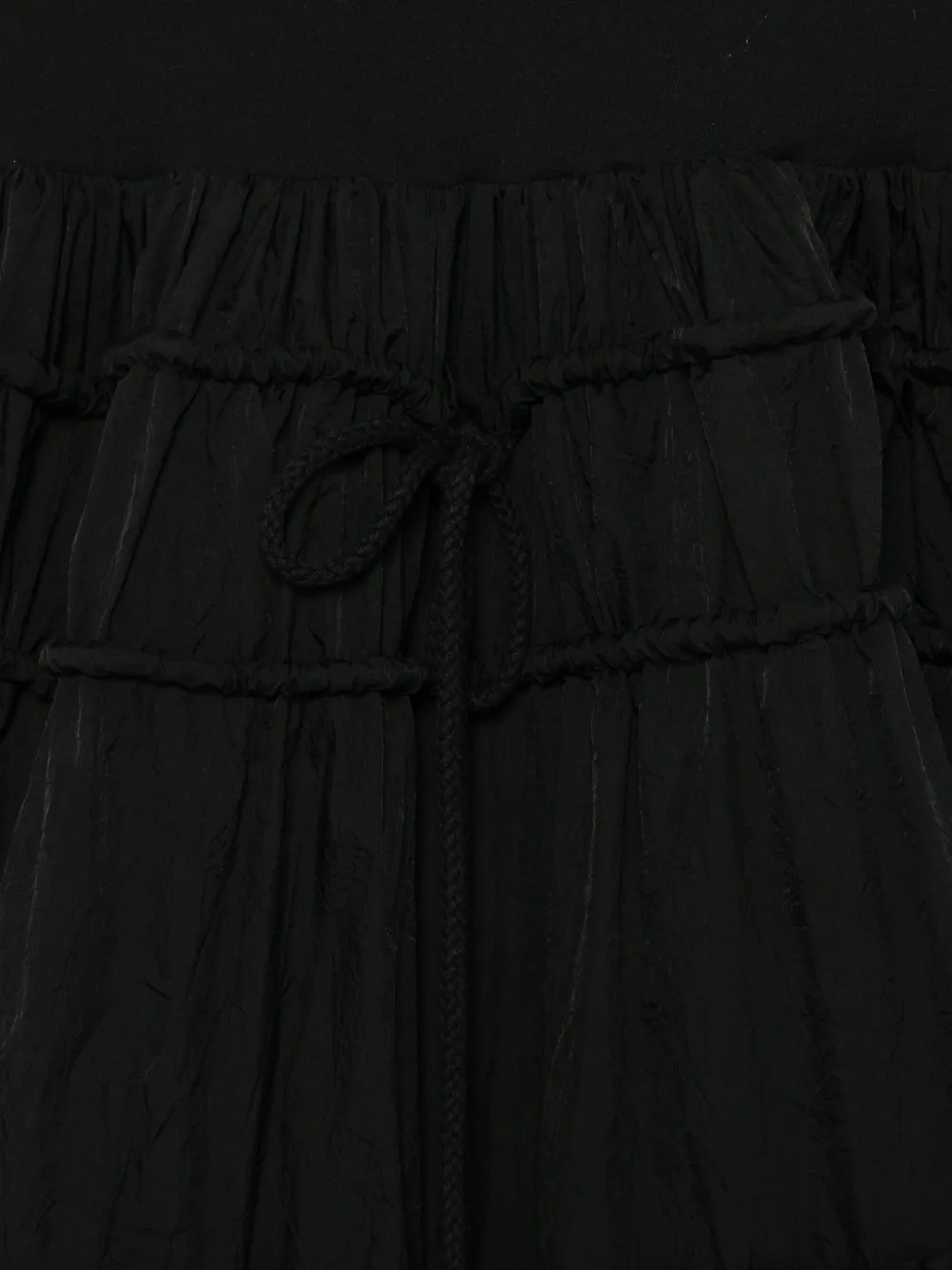  System Drawstring Midi Skirt - Black 