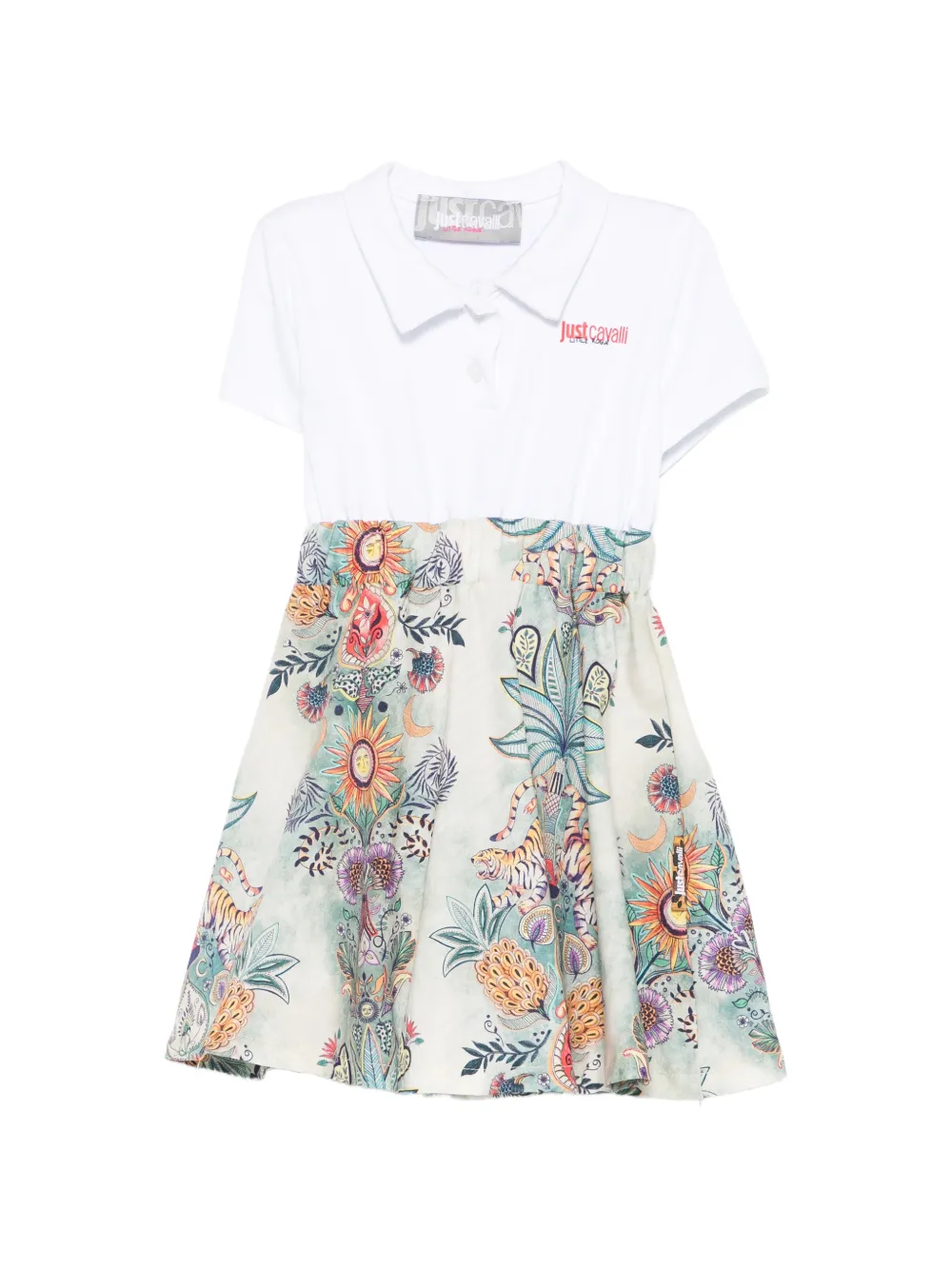 Just Cavalli floral-print dress - Bianco
