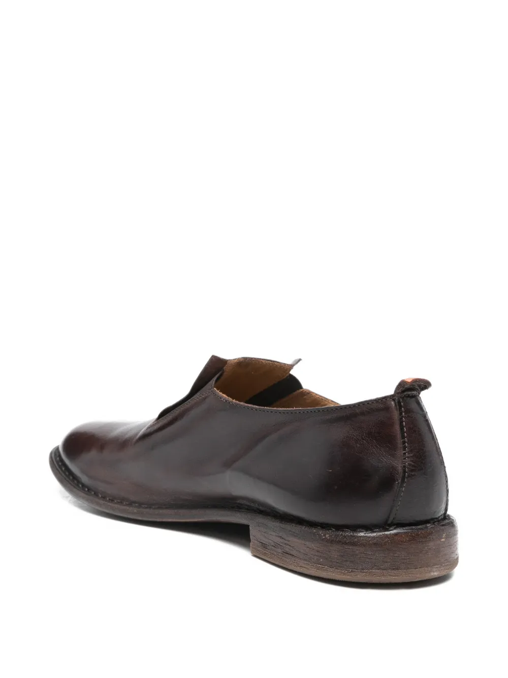 Moma Pantofola leren loafers Bruin