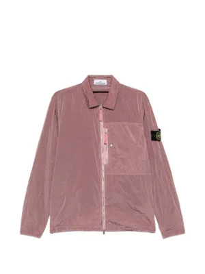Stone Island ジップアップ シャツジャケット | ピンク | FARFETCH JP