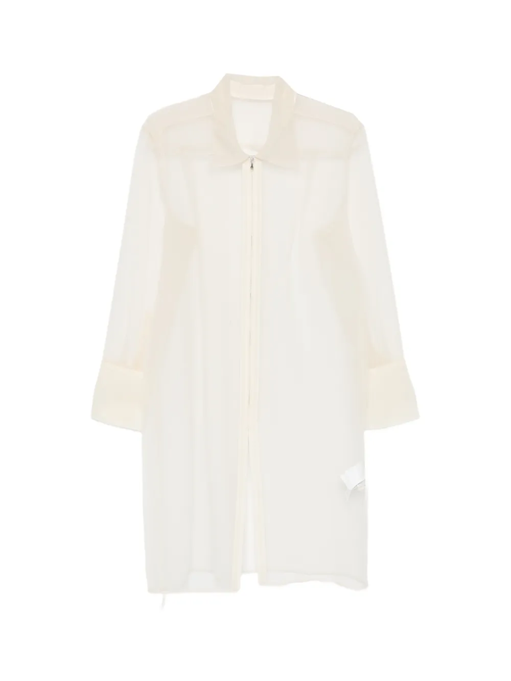 System zip cuffed coat - Toni neutri