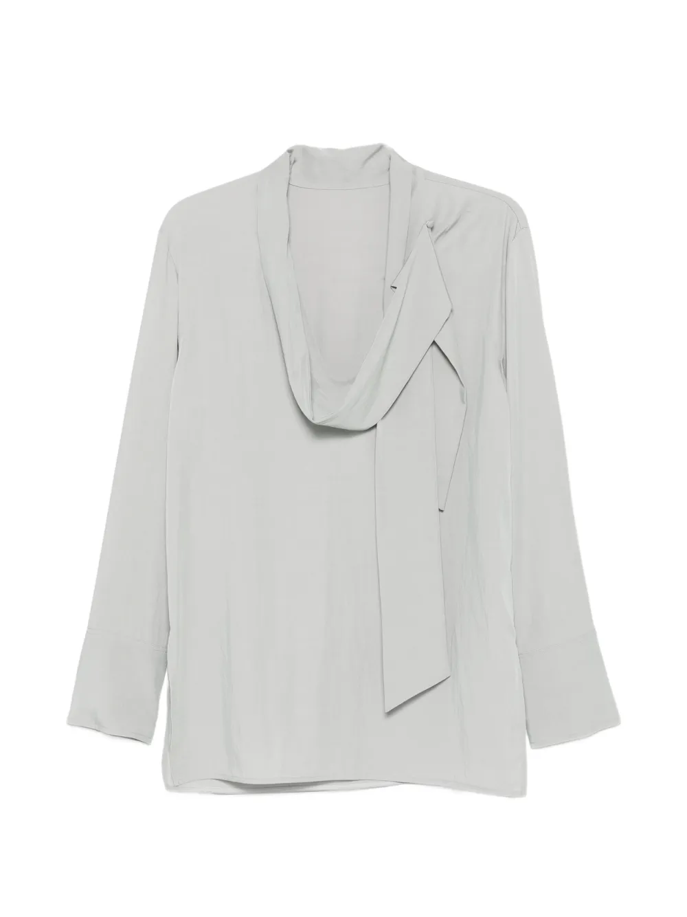 System tie-neck blouse - Grigio