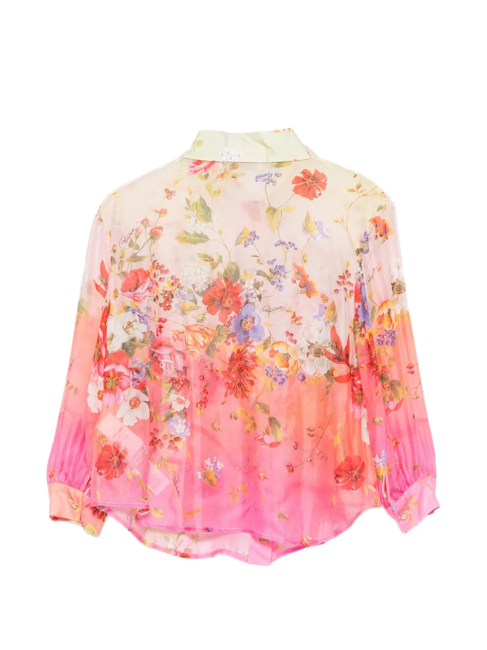 Roberto Cavalli Junior Shirt met bloemenprint Roze