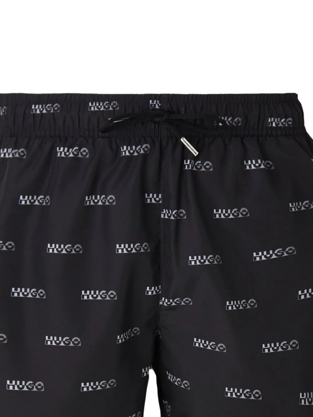 HUGO Zwembroek met logoprint Zwart